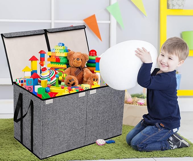 YOLOXO Large Kids Toy Box Chest Storage organizer - Image 7