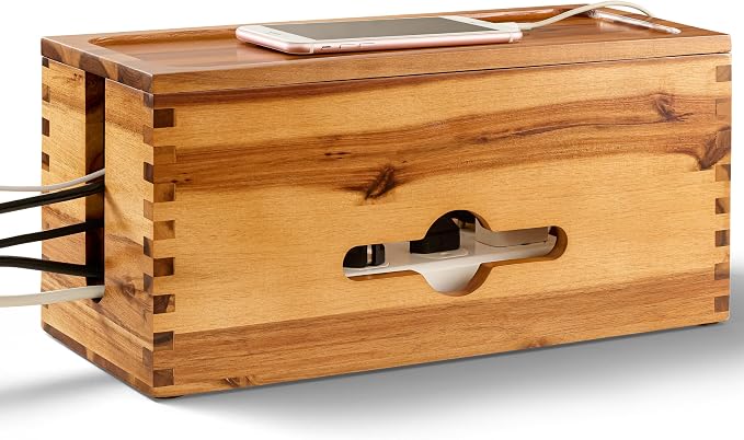 Acacia Large Cable Management Box by TIDITA