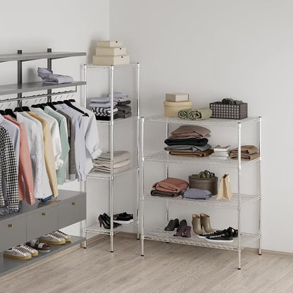 24" Deep x 42" Wide x 54" Height Wire Shelving Kit | 4-Tier | NSF Commercial - Image 7