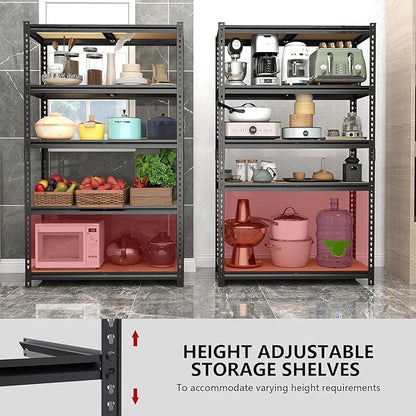 Heavy Duty Garage Shelving, 5-Tier Garage Storage Shelves, 2400LBS Storage - Image 6