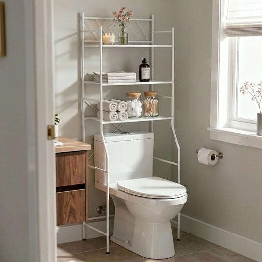 Home Zone Living Over-the-Toilet Bathroom Storage Cabinet Organizer | by HomeZoneLiving