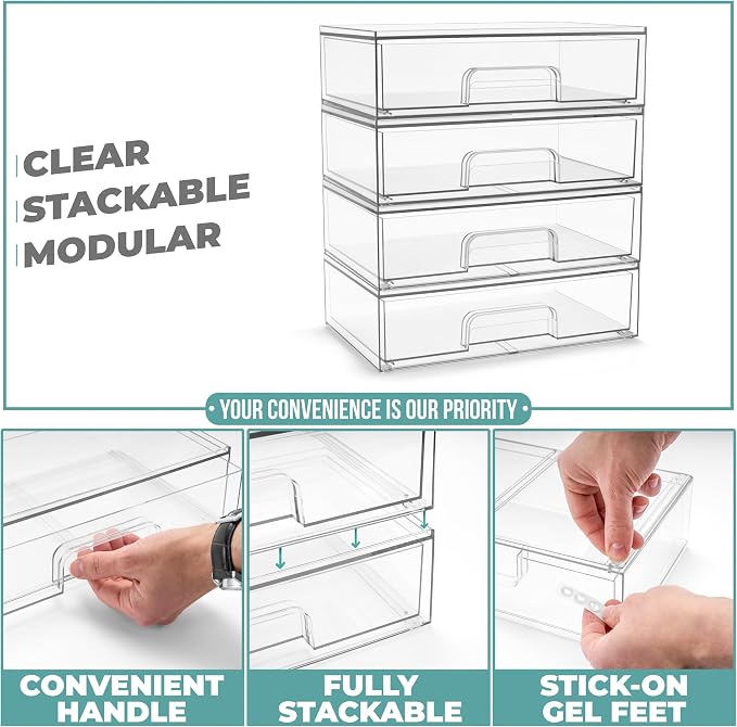 Sorbus Acrylic Storage Containers - Image 5
