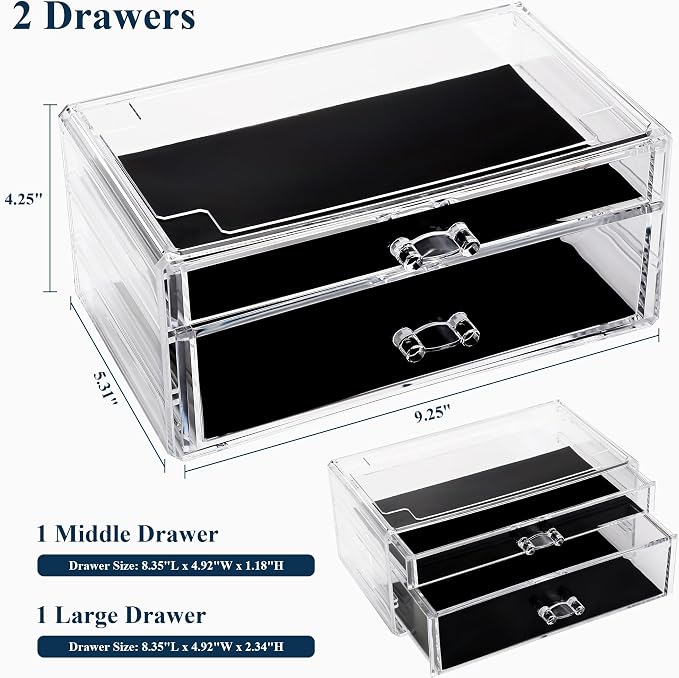 Sea Team Clear Makeup Organizer - Image 6