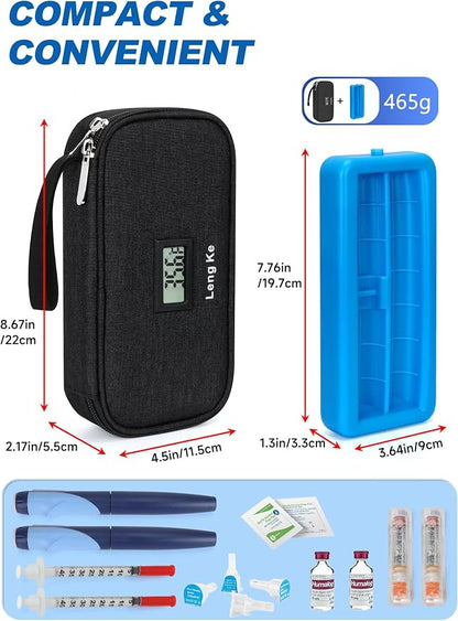Insulin Cooler Travel Case, TSA Approved Refrigerated Medicine Travel Bag - Image 3