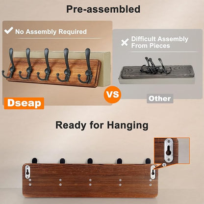 Dseap Coat Rack Wall Mounted - Image 4
