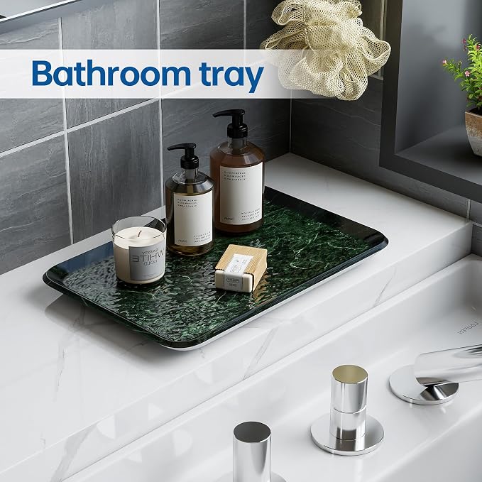 Vanity Decorative Tray, Bathroom & Countertop Organizer - Image 5