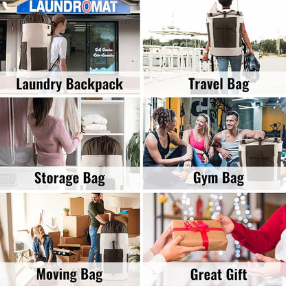 Laundry Bag Backpack, 125L Extra Large Travel Laundry Bags - Image 7