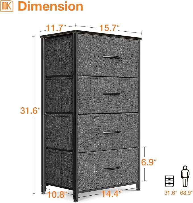 ODK Small Dresser for Bedroom - Image 3