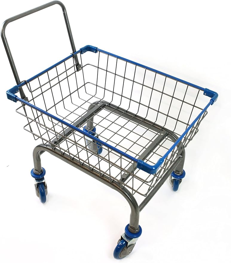 Heavy Duty Laundry and Grocery 1.8 Bushel Cart - Image 5