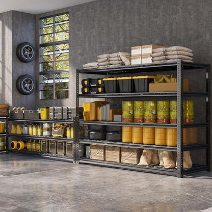 60" W Garage Shelving Heavy Duty, 5-Tier Storage Shelves, 3030LBS Adjustable - Image 3