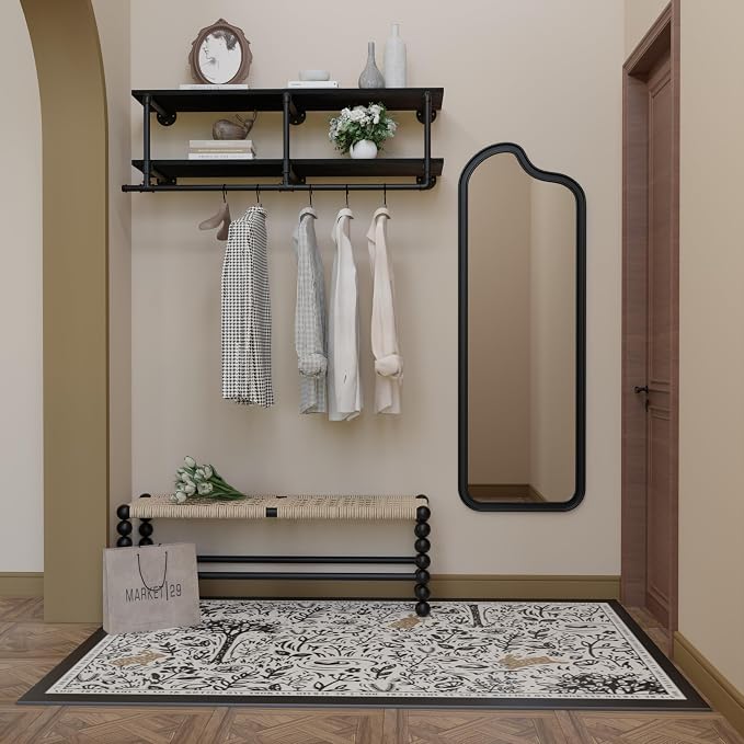 Wall Mounted Clothes Rack 12 Inch Deep, 48 Inch Heavy Duty Garment Rack - Image 6
