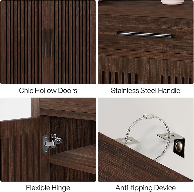 Tribesigns Shoe Cabinet, 5-Tier Shoe Storage Cabinet - Image 8