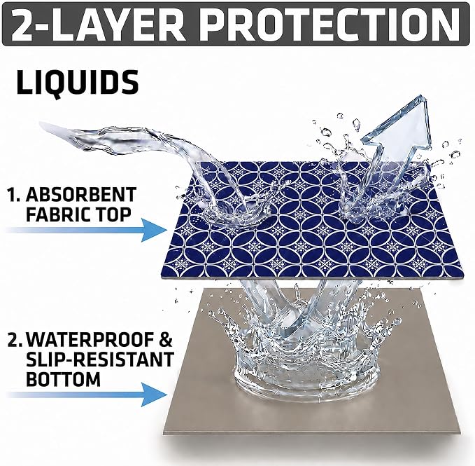 Drymate Premium Luxury Shelf & Drawer Liner, Thick Cushioned Fabric, - Image 9