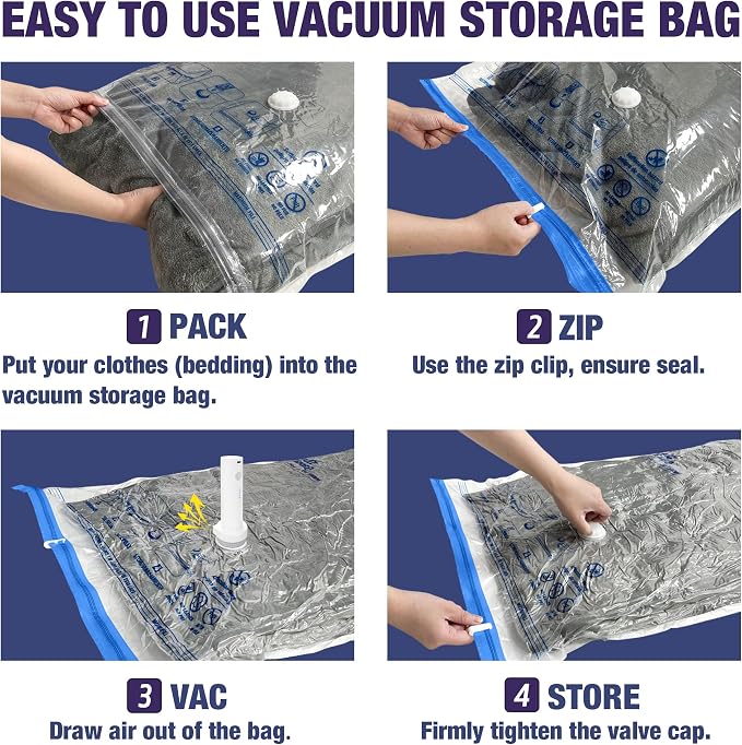 Travel Vacuum Bags with Electric Pump, Vacuum Travel Bags - Image 3