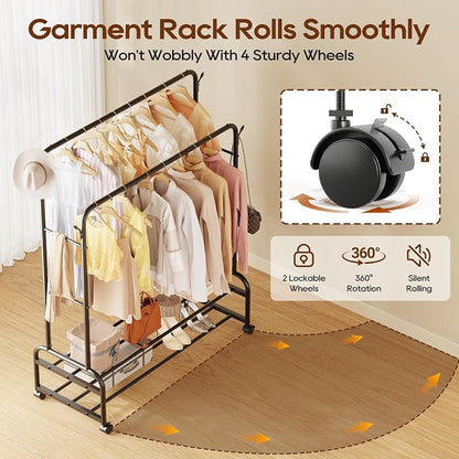 TigerParty Double Rods Clothes Rack - Image 6