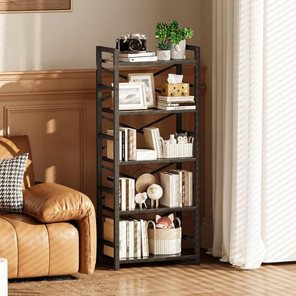 Homeiju Organization and Storage, Tall Bookcase - Image 5