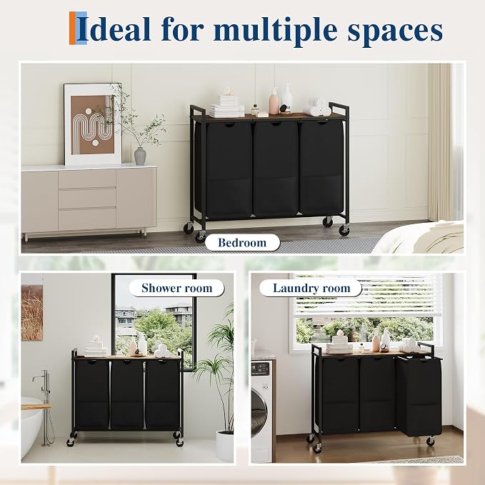 Garvee Rolling Laundry Hamper - Image 4