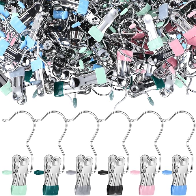 Yinder Boot Hangers Clips Laundry Hooks Hanging Stainless Steel Clothes Pins - Image 8