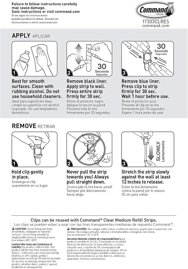 Command Large Cord Clips, Organize Damage-Free, 8-Clips Total - Image 7