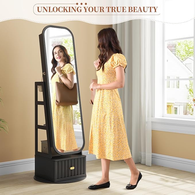 61" Full Length Mirror Jewelry Cabinet - Image 2