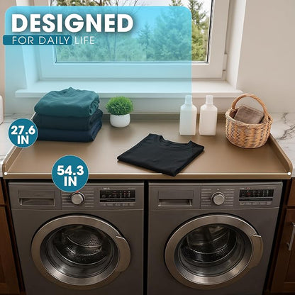 No-Installation HDPE Washer Dryer Countertop – Non-Slip, Anti-Scratch Laundry - Image 2