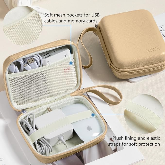 Charger Case for Macbook, Portable Tech Electronic Organizer Bag, Small Travel - Image 3