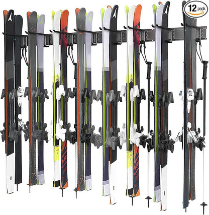 Ultrawall Ski Rack, Wall Mounted Ski Storage by UltrawallGarageTools