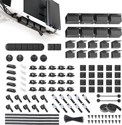 EUREKA ERGONOMIC Cable Management Organizer Kit Cable Raceways 316 PCS by EUREKAERGONOMIC