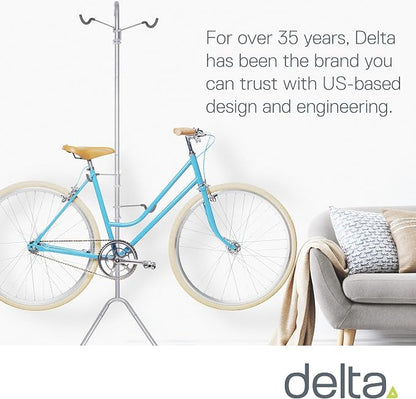 Delta Cycle Two Bike Gravity Pole Stand Garage, 2 Bike Storage Rack, No - Image 6