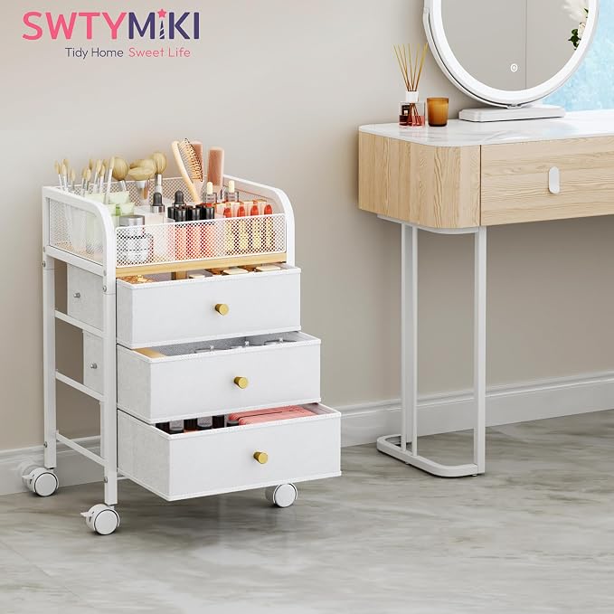 SWTYMIKI Rolling Makeup Organizer Cart - Image 7