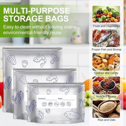 30pcs Reusable Aluminum Foil Sealable Storage Bags, 2026 New Thicken Stand Up - Image 4