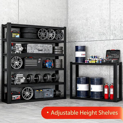 Heavy Duty Storage Shelves Unit, Adjustable Metal Garage Shelving, 4200LBS - Image 9