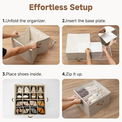 StorageWorks 2 Pack Shoe Organizer - Image 7