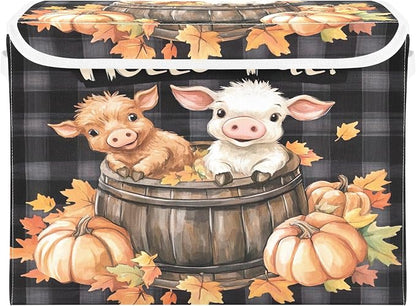 Cute Highland Cow Storage Bins by LLCxigua