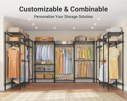 VIPEK V5 Plus Large Portable Closet Rack Freestanding Wardrobe Closet, 85.4" L - Image 5