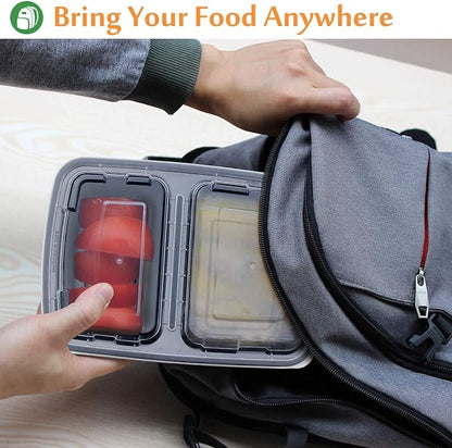 Enther Meal Prep Containers 2 Compartment - Image 4