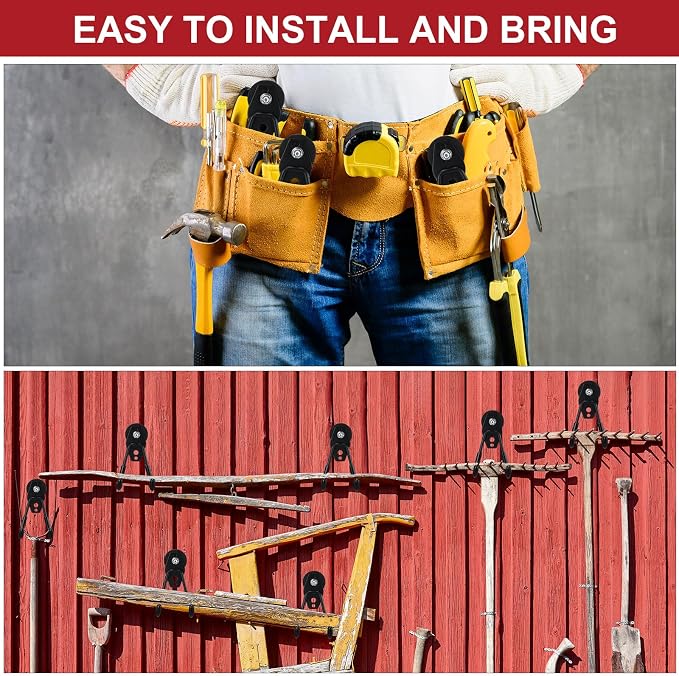 Landhoow Large Magnetic Hooks Heavy Duty Garage Magnet Hooks Strong Storage - Image 5