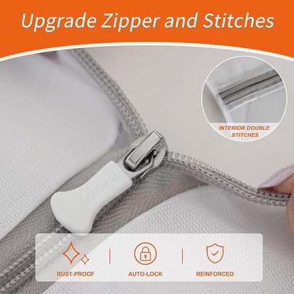 Polecasa Mesh Laundry Bags 2 Pack | Sturdy Zipper, - Image 5