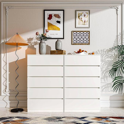 furtble 5 Drawer Dresser, Modern 43.6" Tall Dressers Chests of Drawers Clothing - Image 5