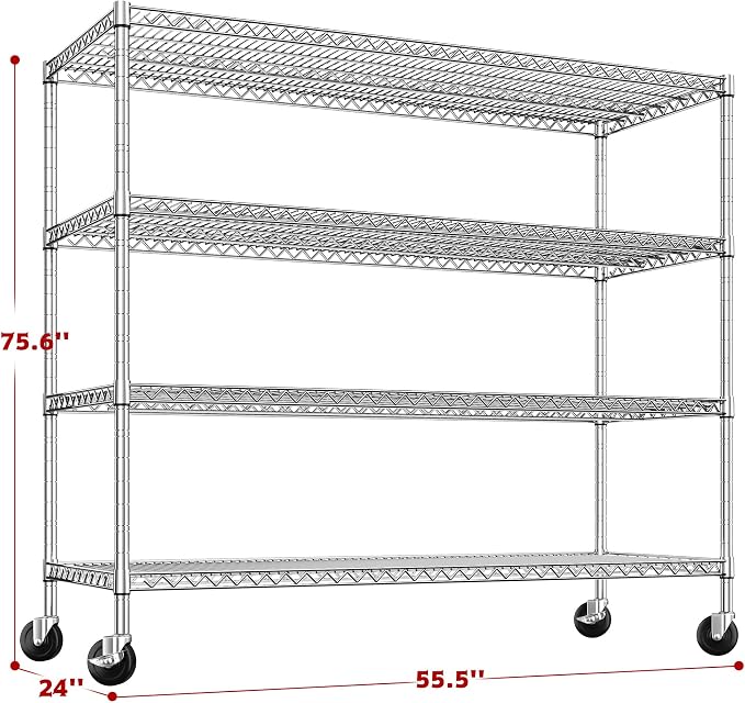 75.6" H Storage Shelves 2500LBS Garage Shelving Unit - Image 3