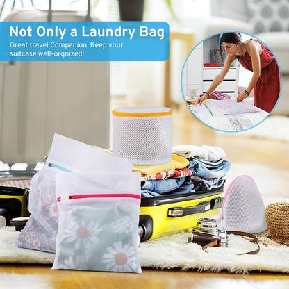 Ultimate 7 Pack 6 Size Mesh Laundry Bags Set - Image 9