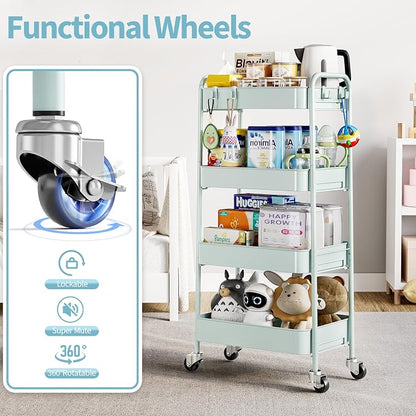 TOOLF 4-Tier Rolling Cart - Image 3