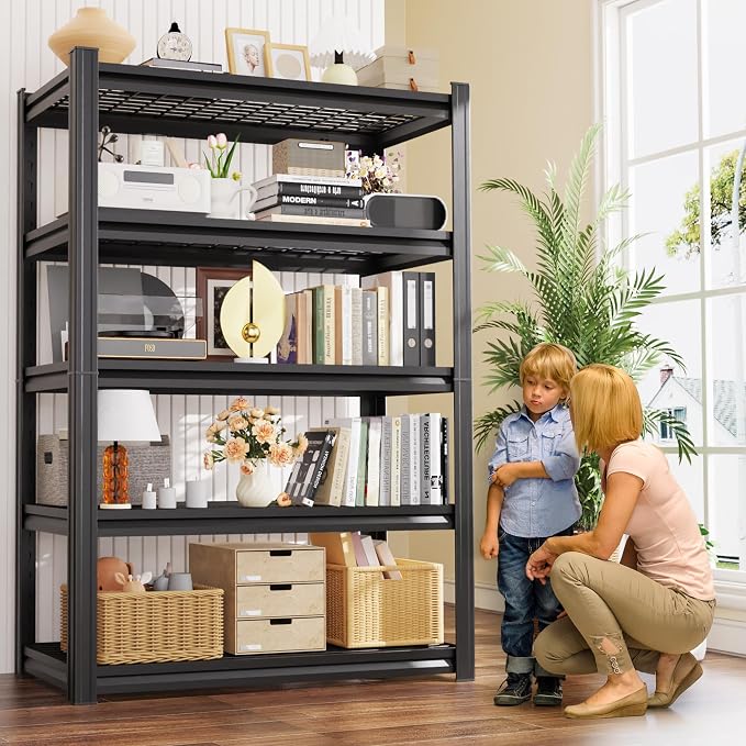Set of 10 Garage Shelving-3500 lbs 5 Tier Storage Shelves, Adjustable Heavy - Image 6