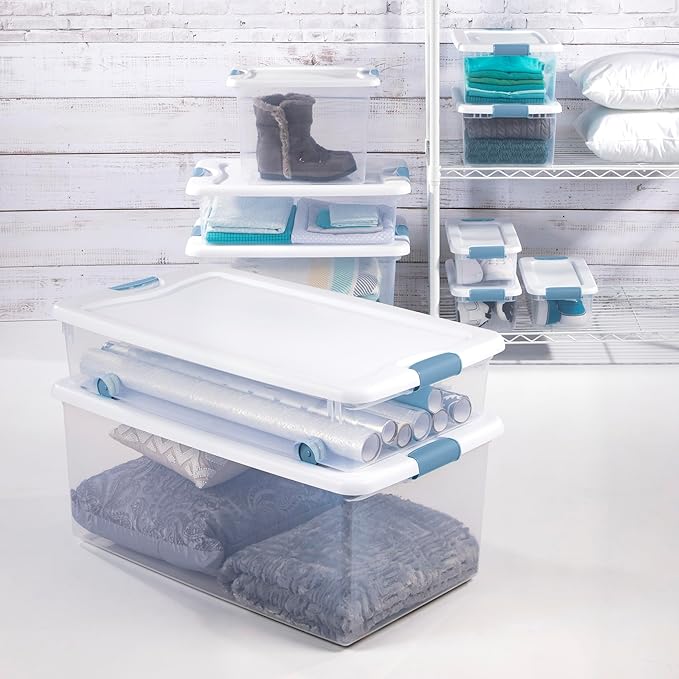 Sterilite 24-Pack Latching Box, Under Bed Storage Bins - Image 4