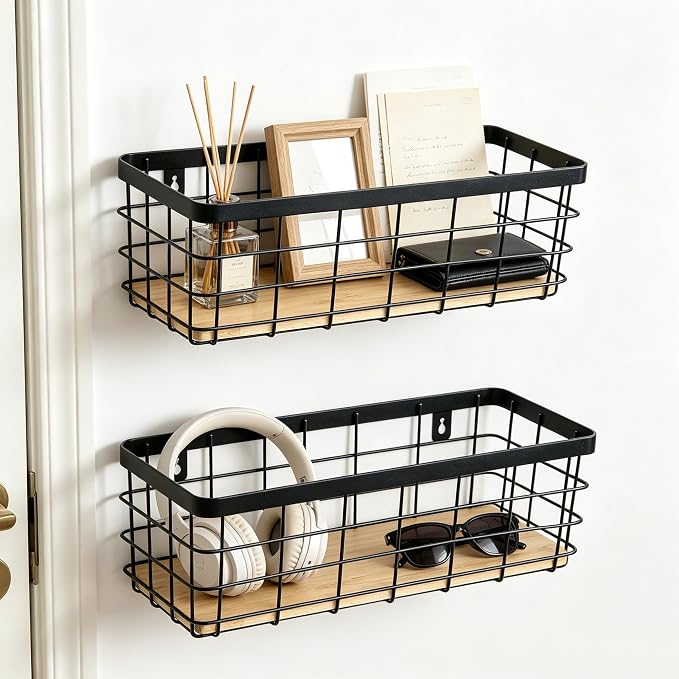 Metal Wire Basket for Kitchen Cabinets, Farmhouse Hanging Basket - Image 5