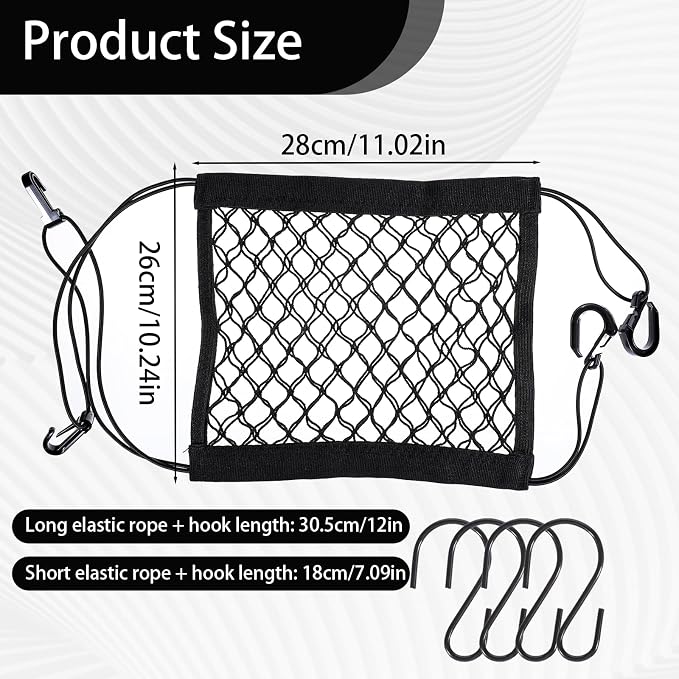 Easy Installed Motorcycle Helmet Storage, High Elastic Double Layer Bungee Net - Image 2