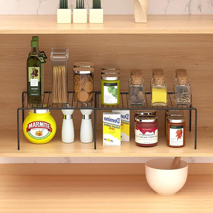 Redrubbit Expandable Shelf Rack, Rustproof Metal Storage Organizer - Image 4