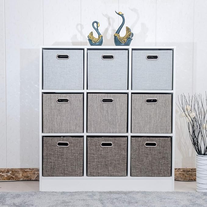 Posprica Storage Basket Bins, 12×12 Foldable Storage Cube Boxes Fabric Drawer - Image 4