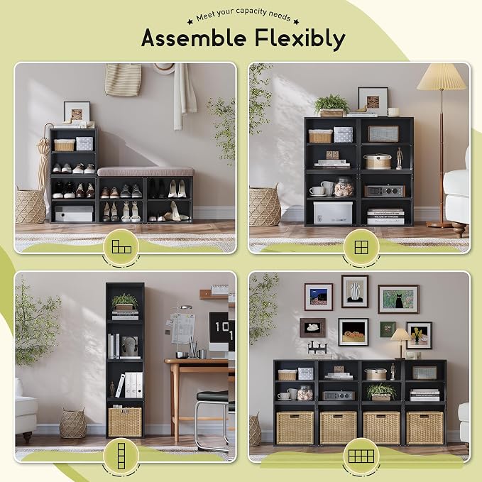 Homkdom 4 Cube Storage Organizer - Image 6