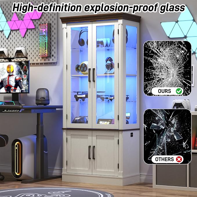 St.Mandyu 71" Tall Display Cabinet - Image 3